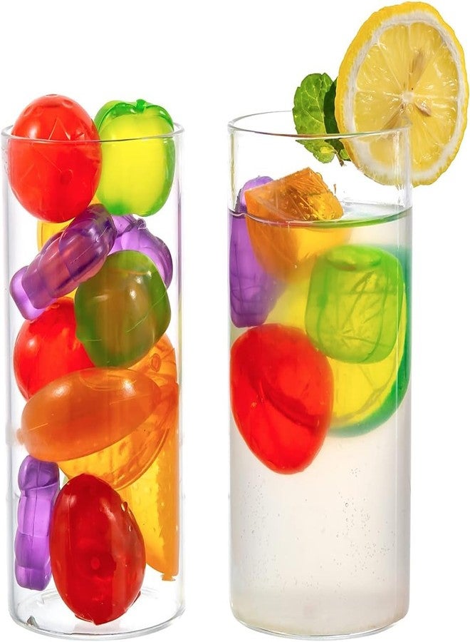 Prostuff.in Fruits Shape Water-Filled Silicone 12-Piece Reusable Ice Cubes for Children That Can Be Placed in The Fridge and Used Frequently in Place Multicolor - Image 3